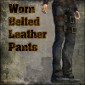 Worn Belted Leather Pants