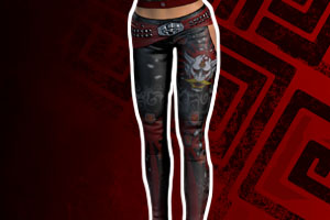 Yakuza Oni Buckled Leather Trousers Female