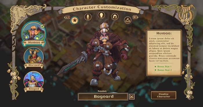 Customization - Choose a Race